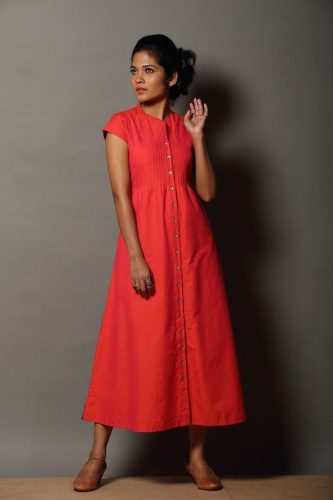 pintuck kurti designs