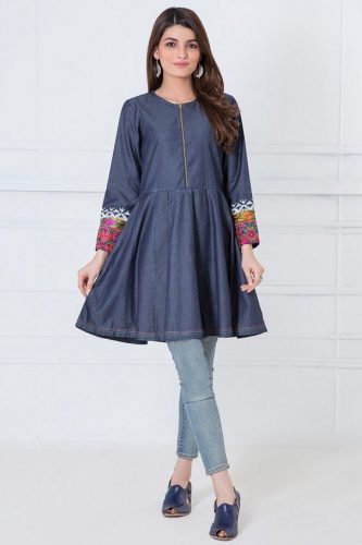 denim kurti with jeans