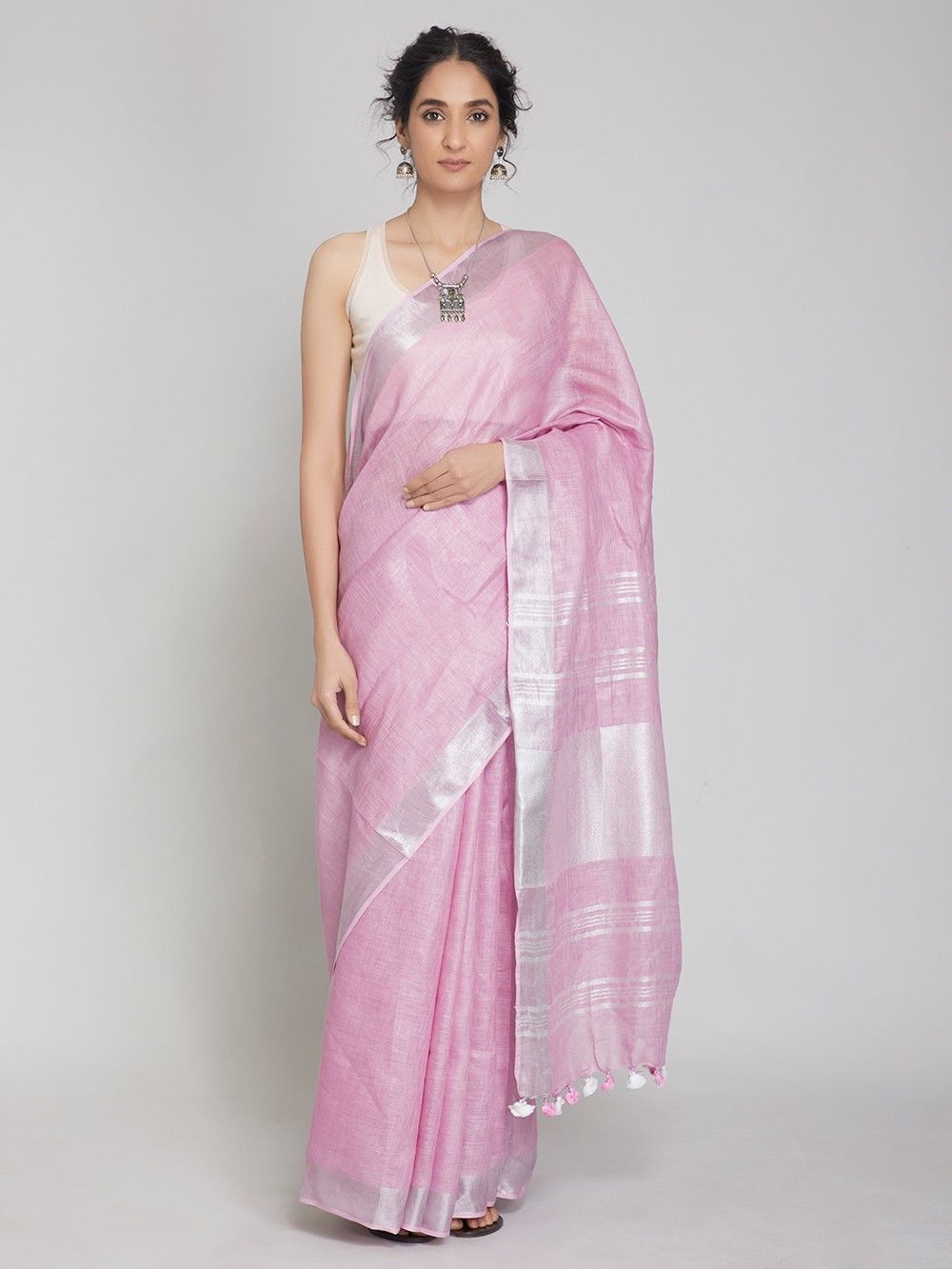 linen saree