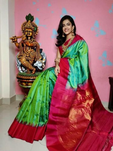 South Indian bride with minimal makeup look