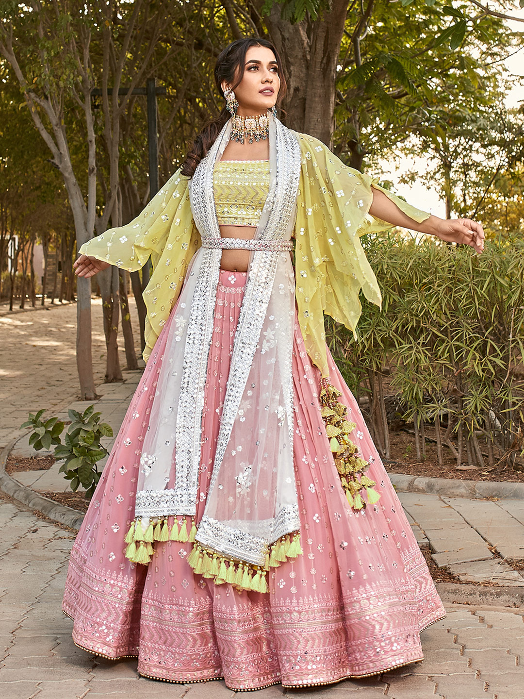 pink Lehenga Choli for 25 Year Girl