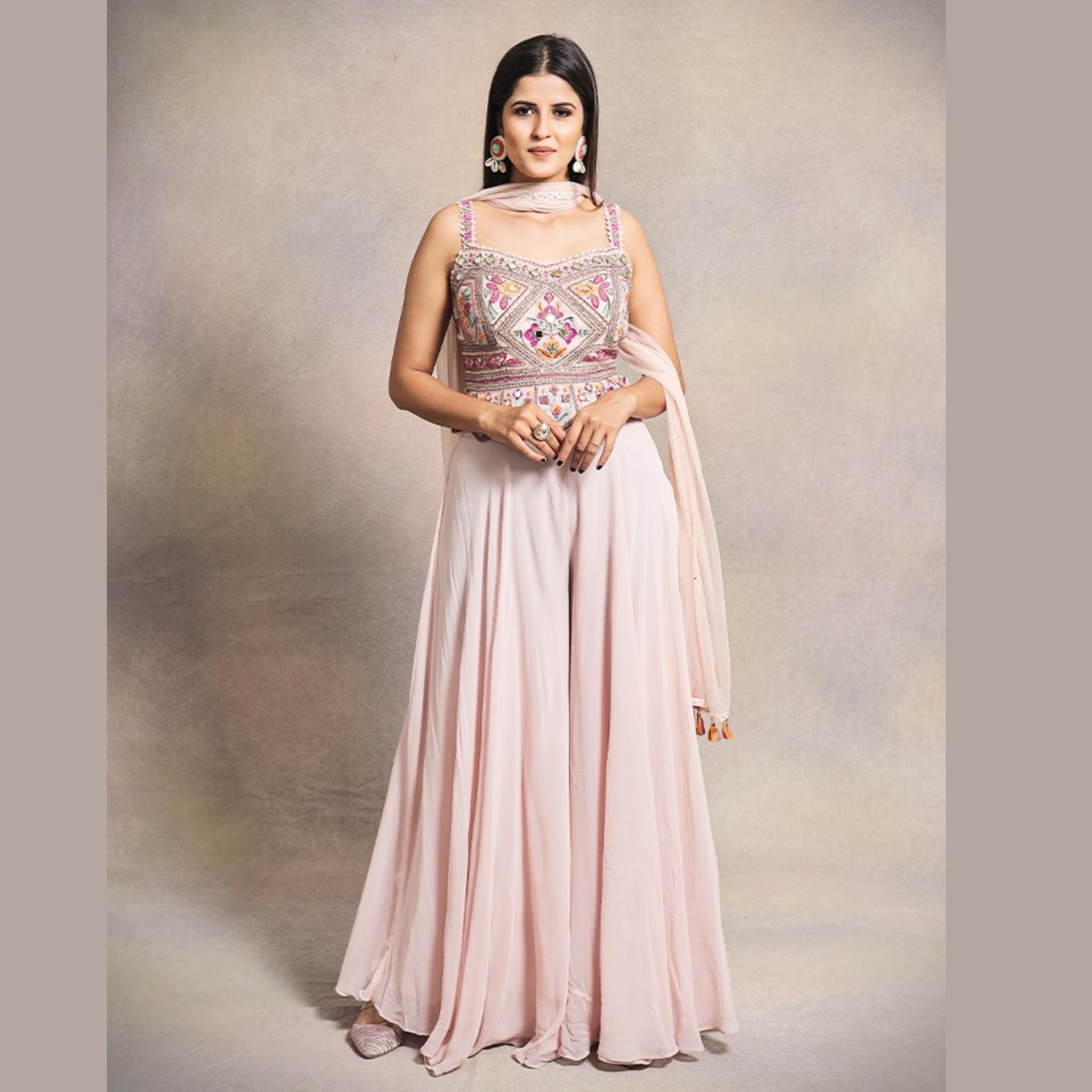 palazzo suit for sangeet