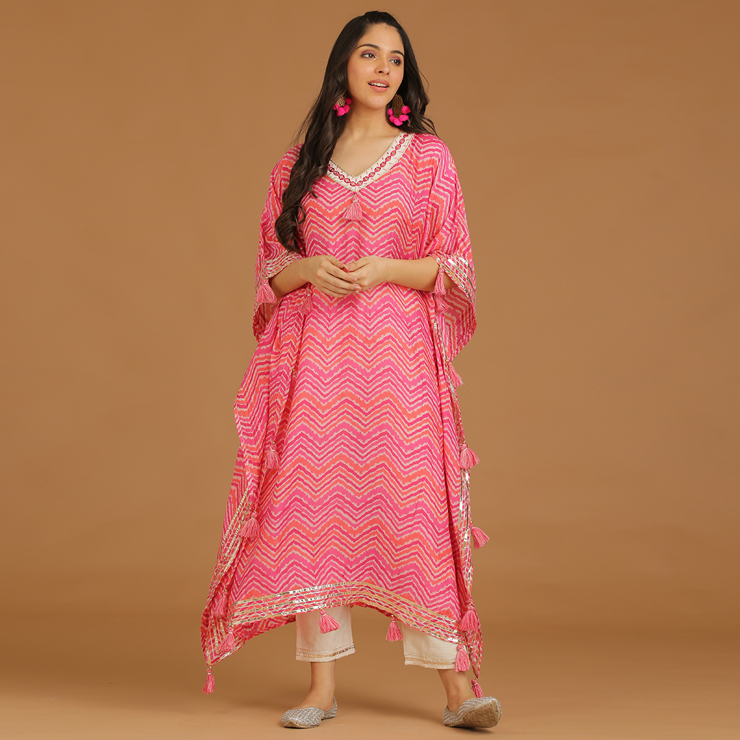 kaftan kurti set