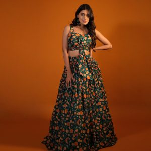 floral lehenga