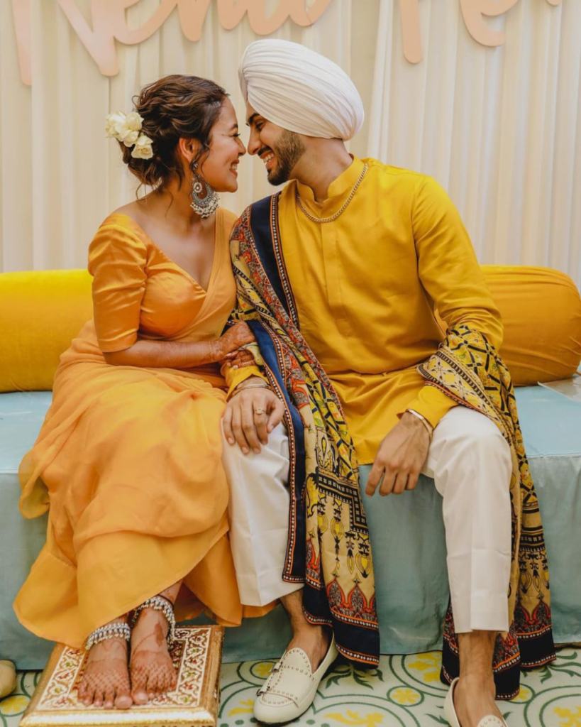 Haldi Ceremony Couple Outfits