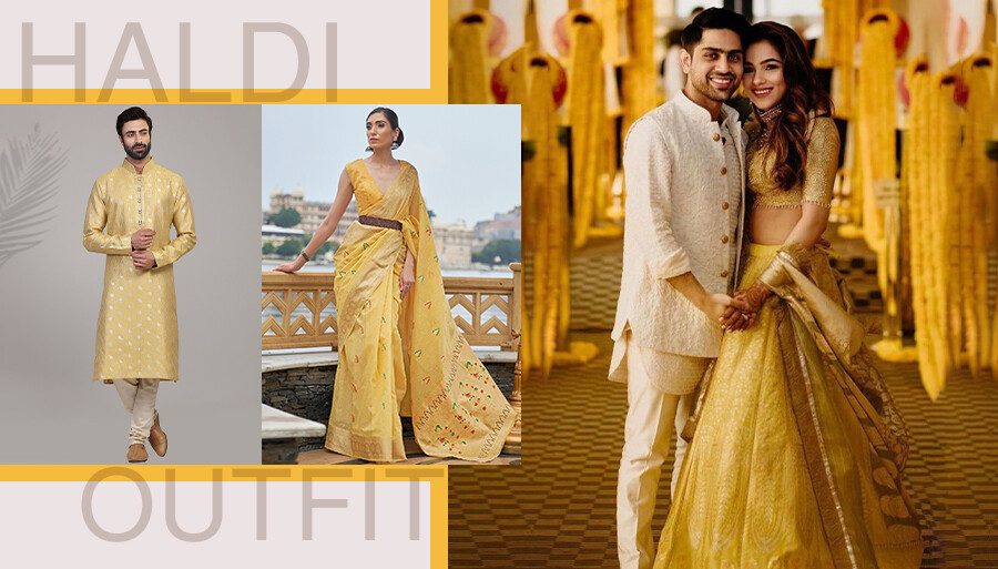 Haldi Outfit Ideas for Couple