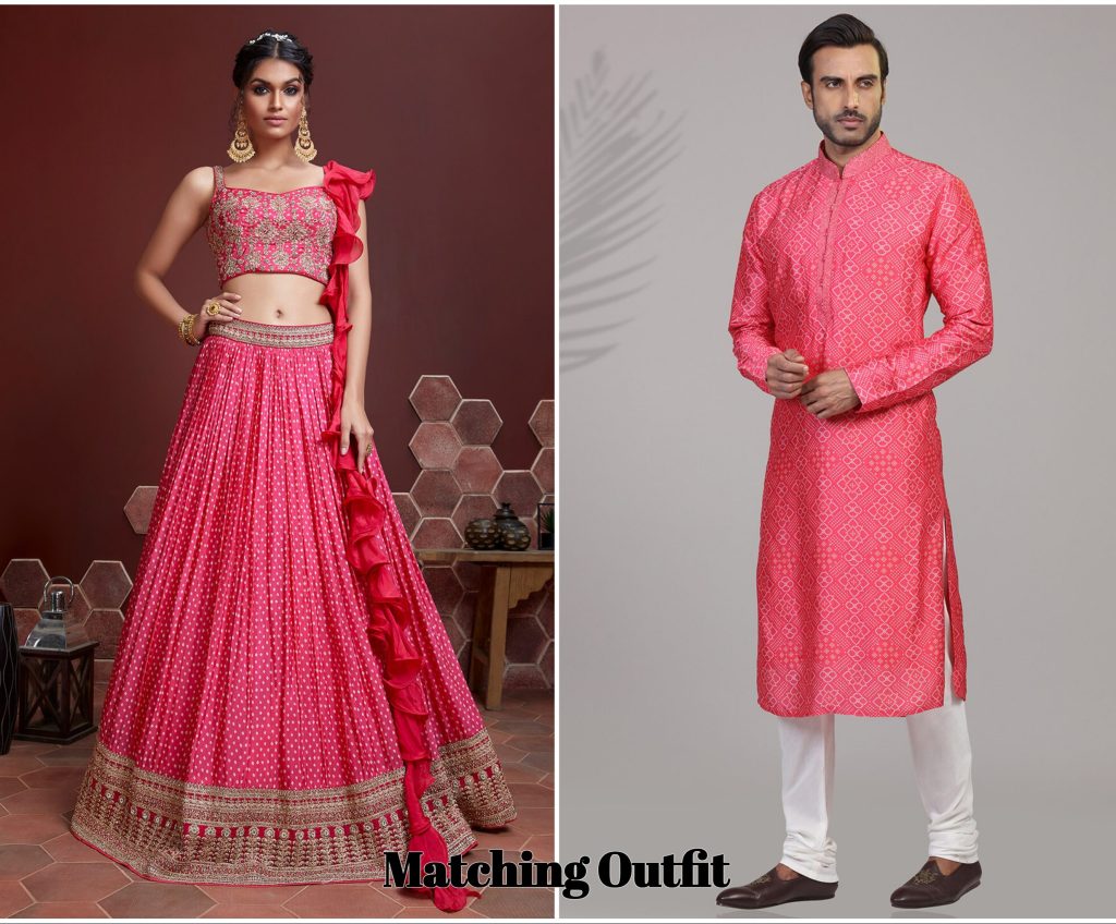 Matching outfit idea for wedding guest