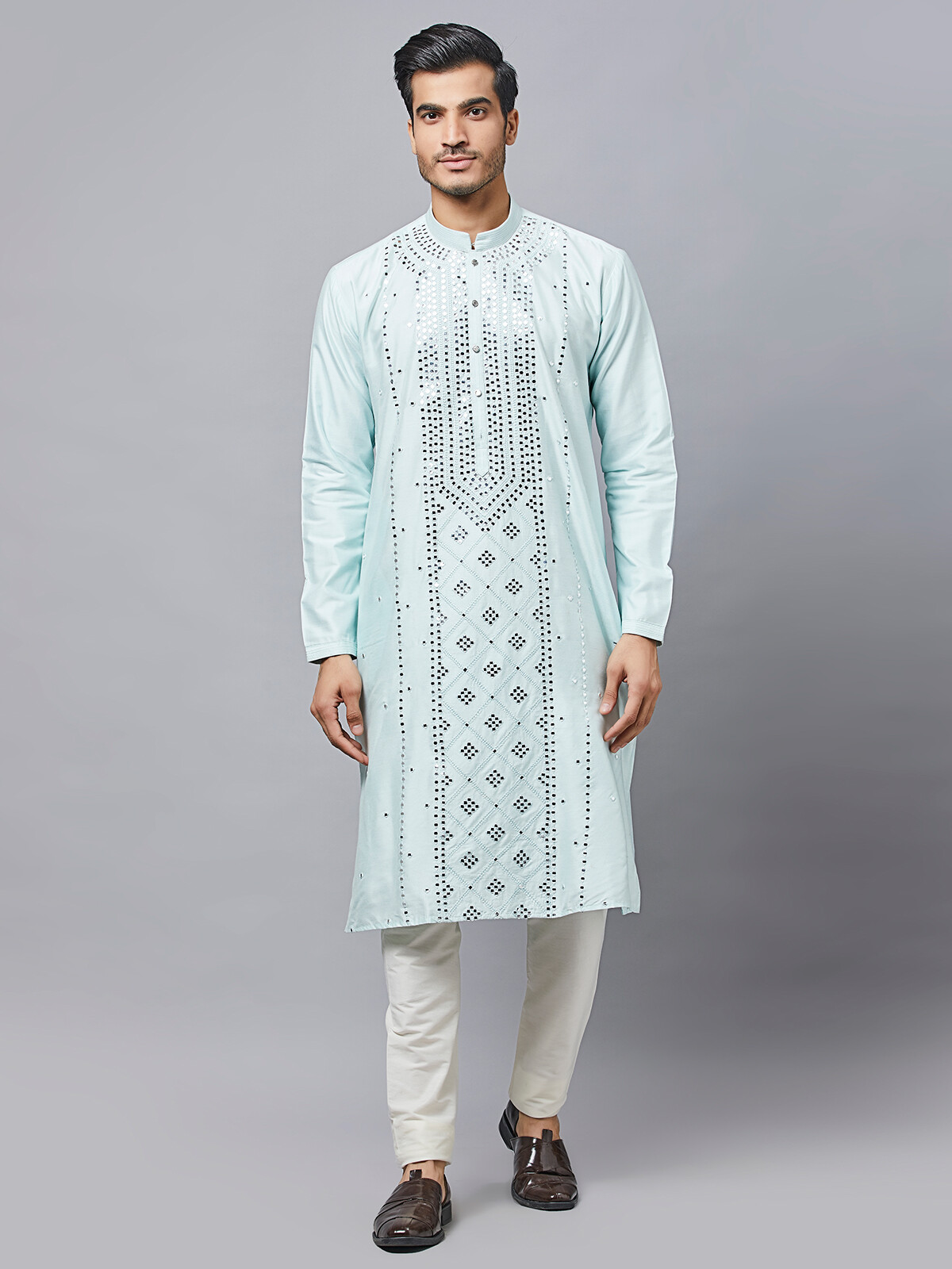mirror work kurta