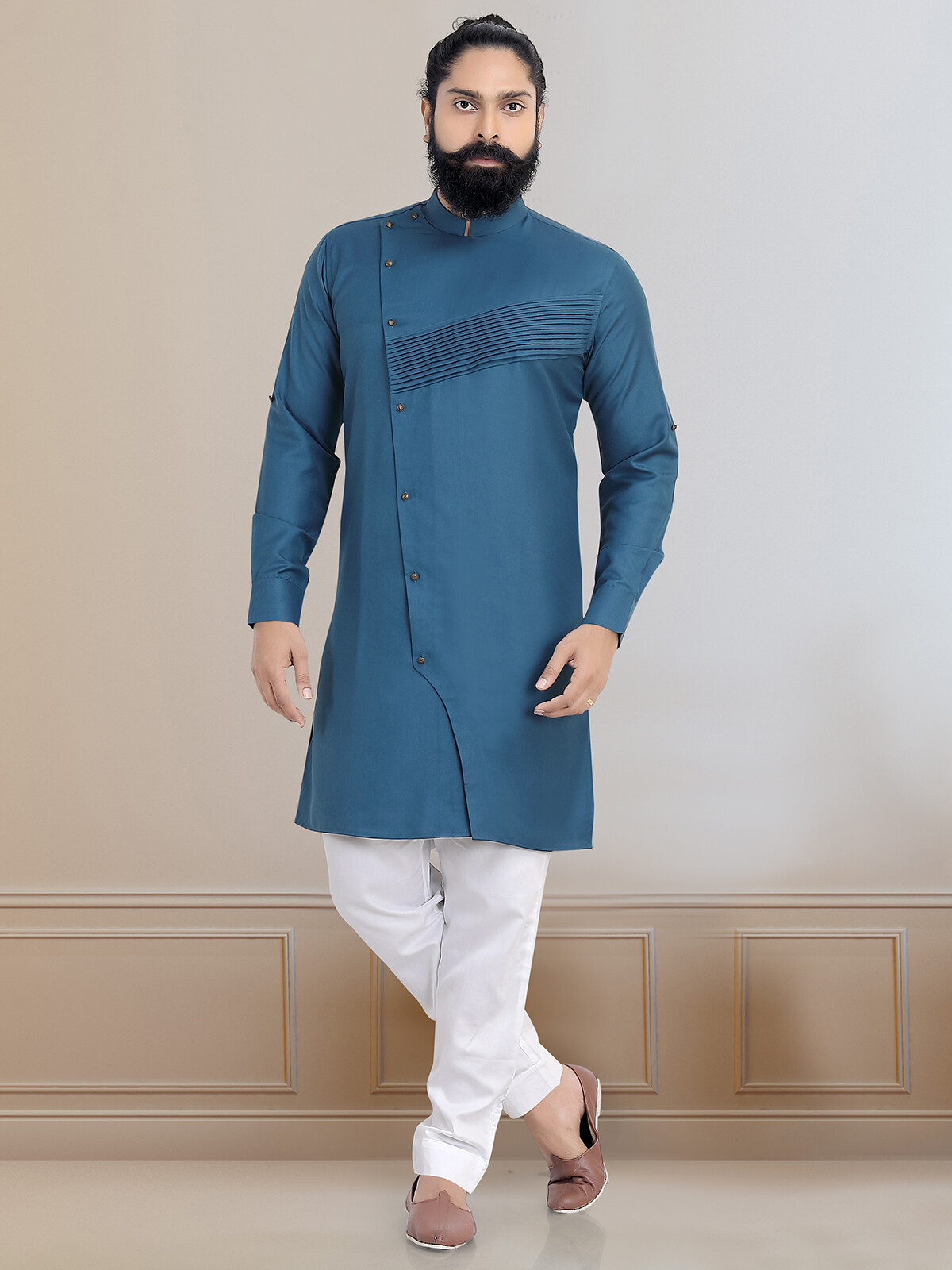 asymmetric kurta set