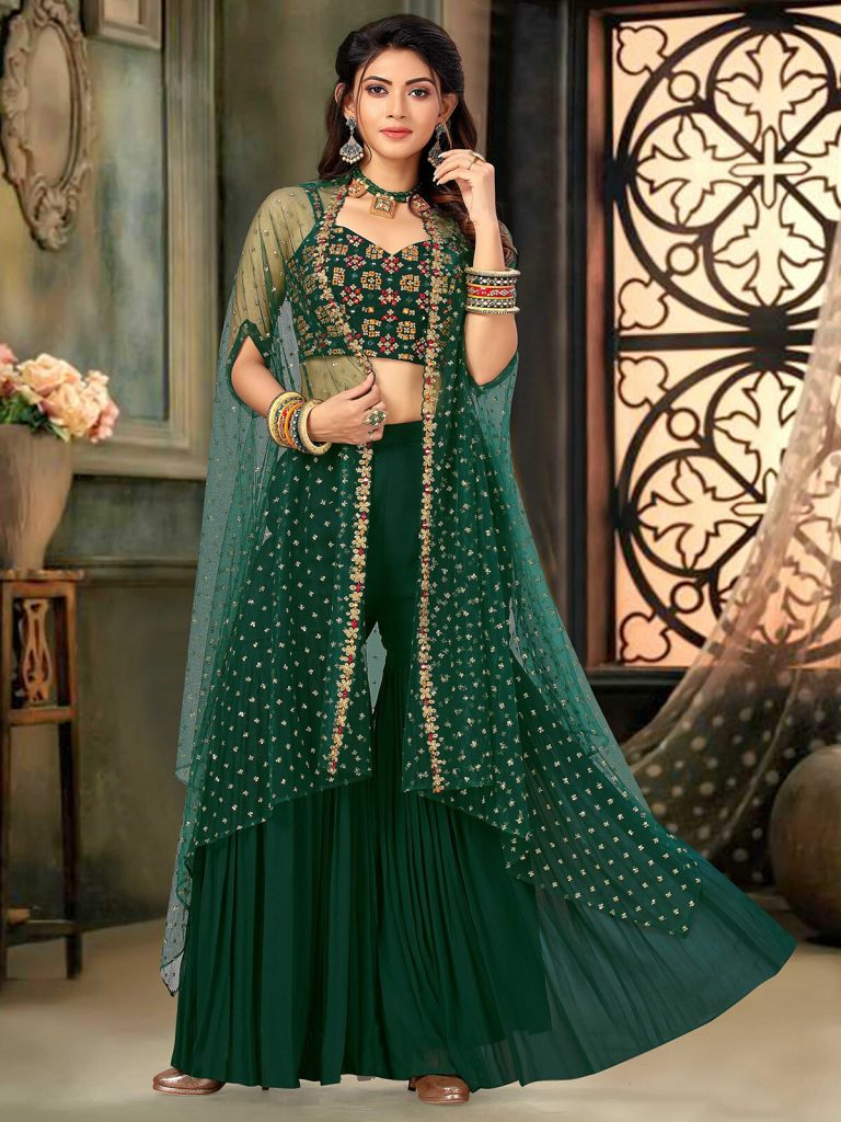 Green Dress for Mehendi Function