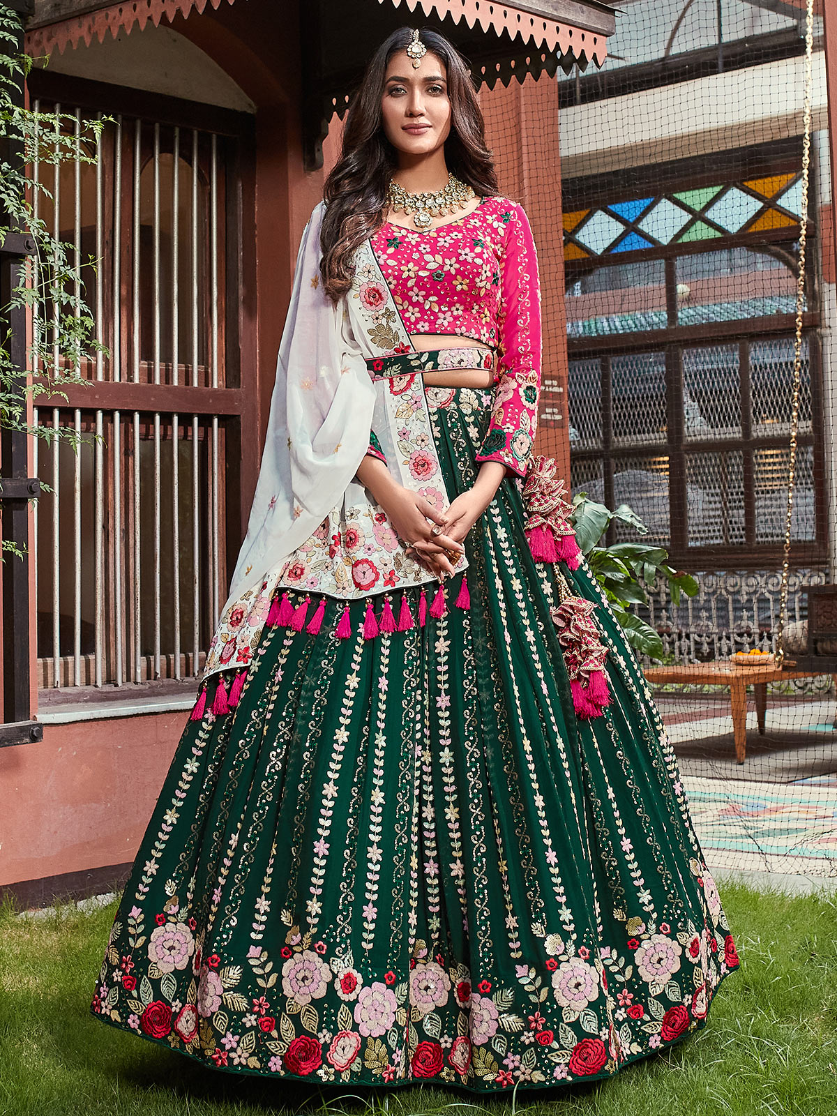 lehenga with belt