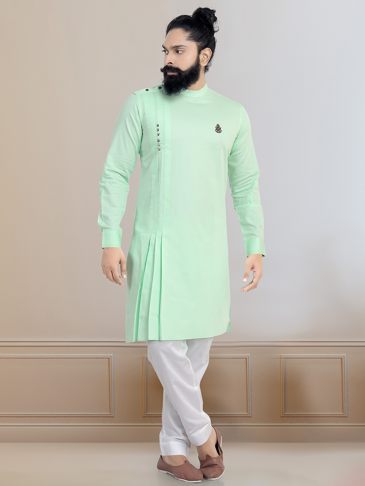 pastel kurta for groom