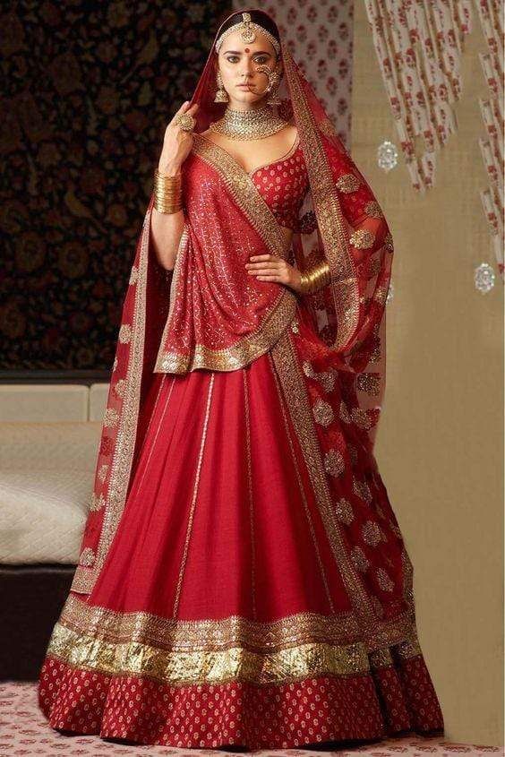 double dupatta for wedding lehenga