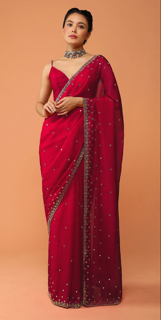 cutdana work saree borders