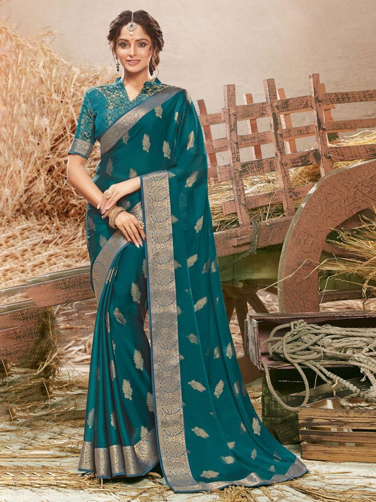 Foil Georgette Party Wear Saree