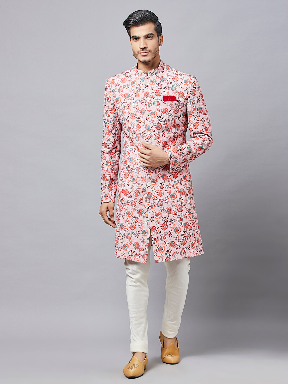 floral sherwani