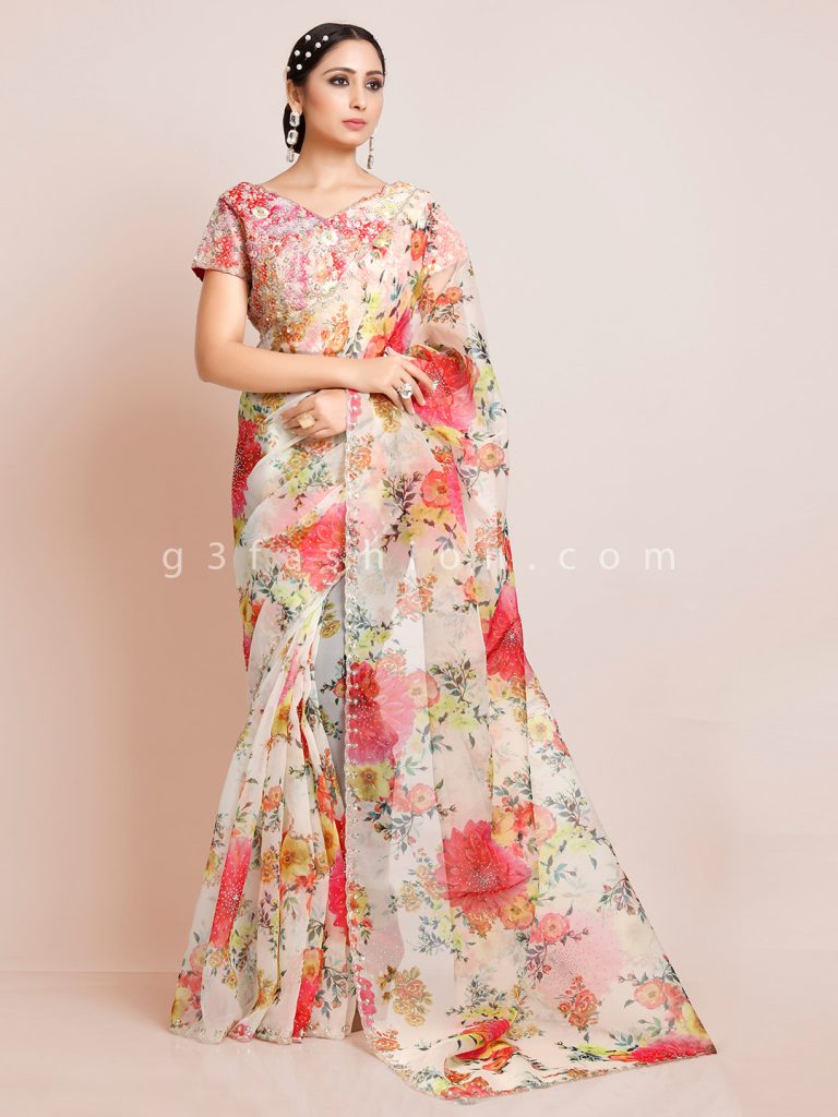 Organza Tissue Silk Saree