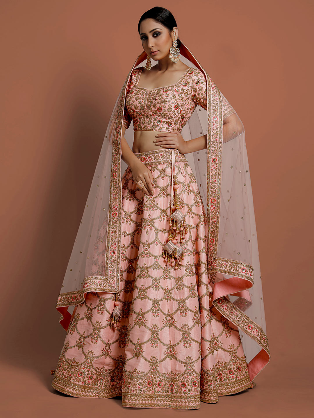 bridal dupatta style