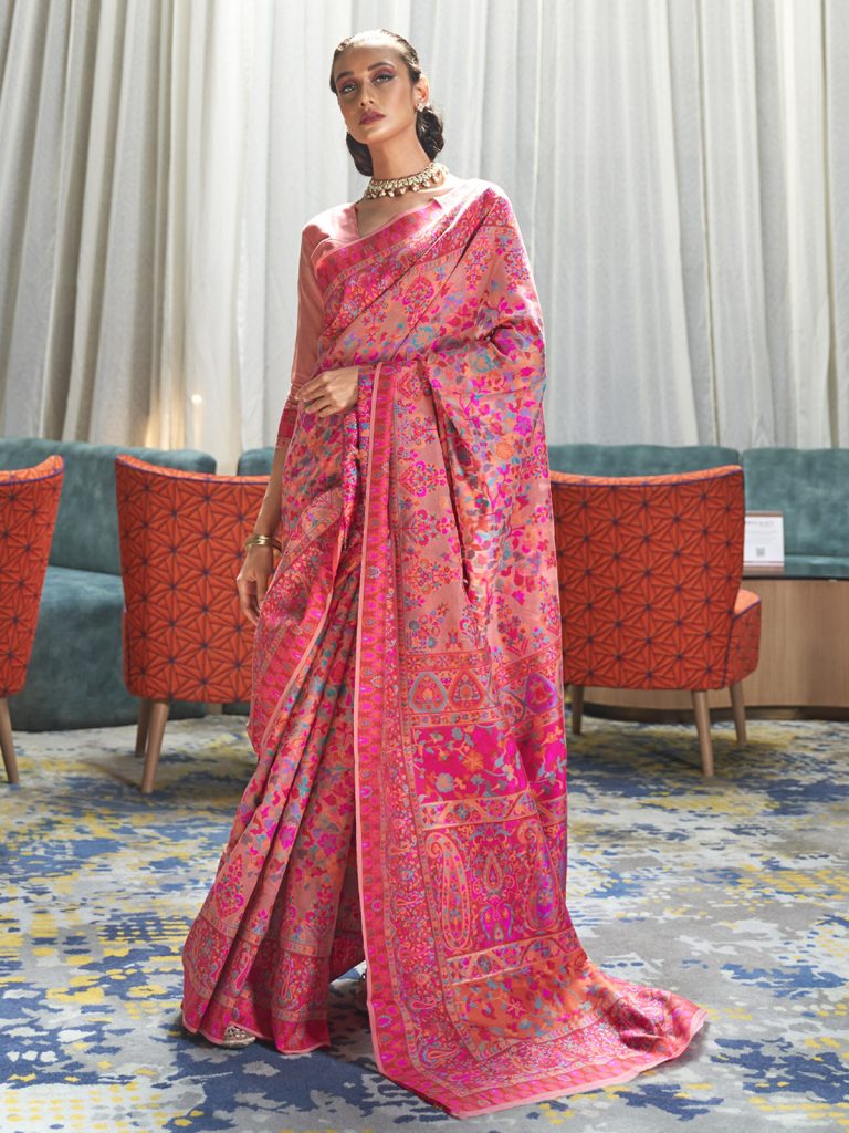 Pashmina Printed Silk Saree