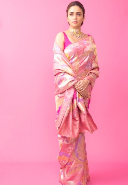 Pashmina silk saree