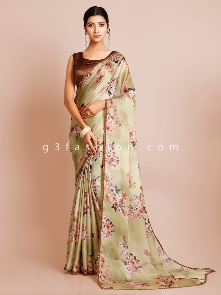 Satin Silk Saree