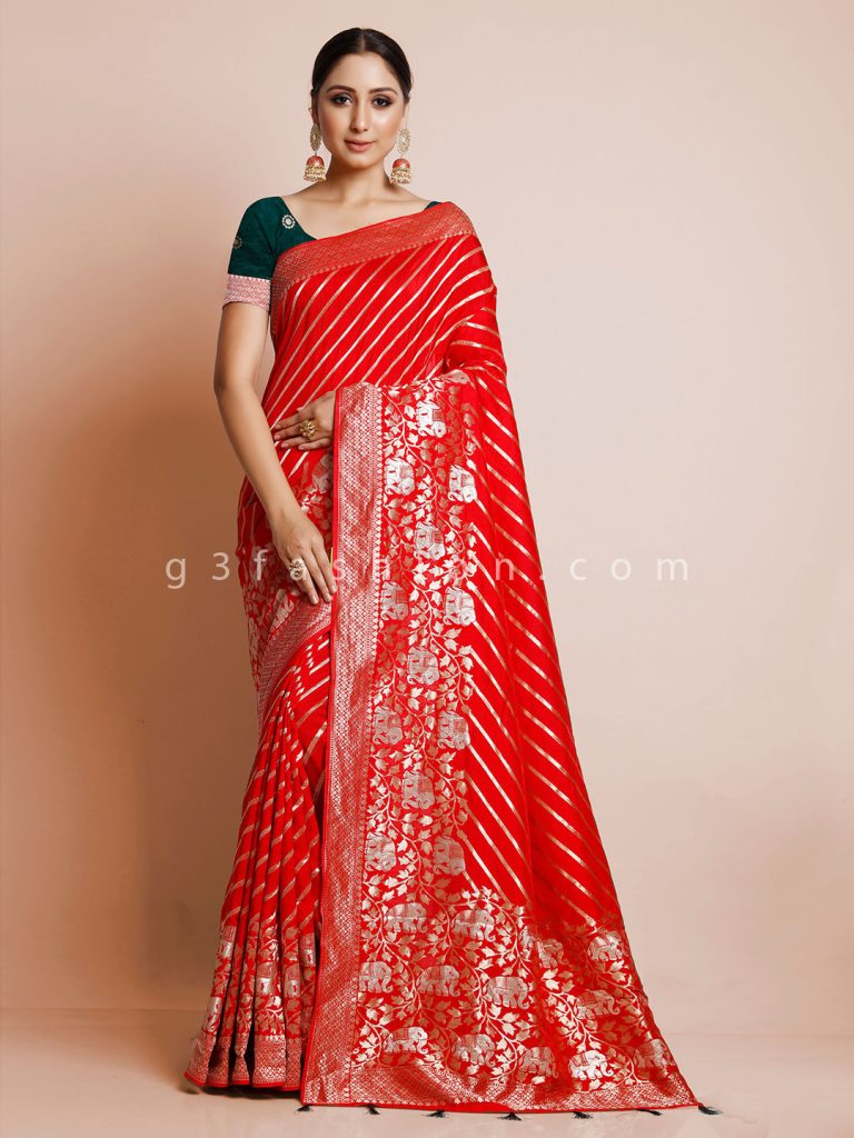 Red saree for special day