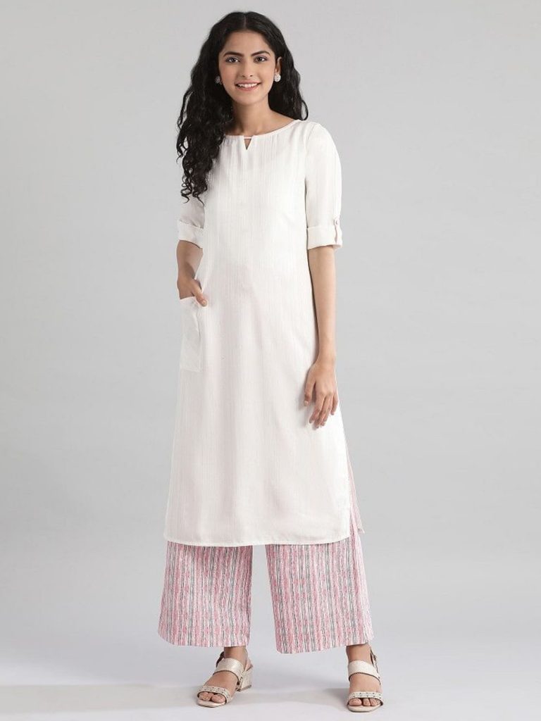 white kurti