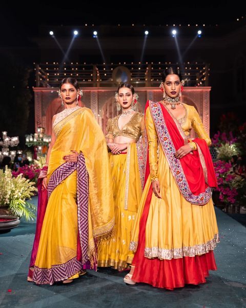 yellow ethnic wear for wedding