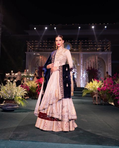 velvet anarkali salwar suit wedding attire