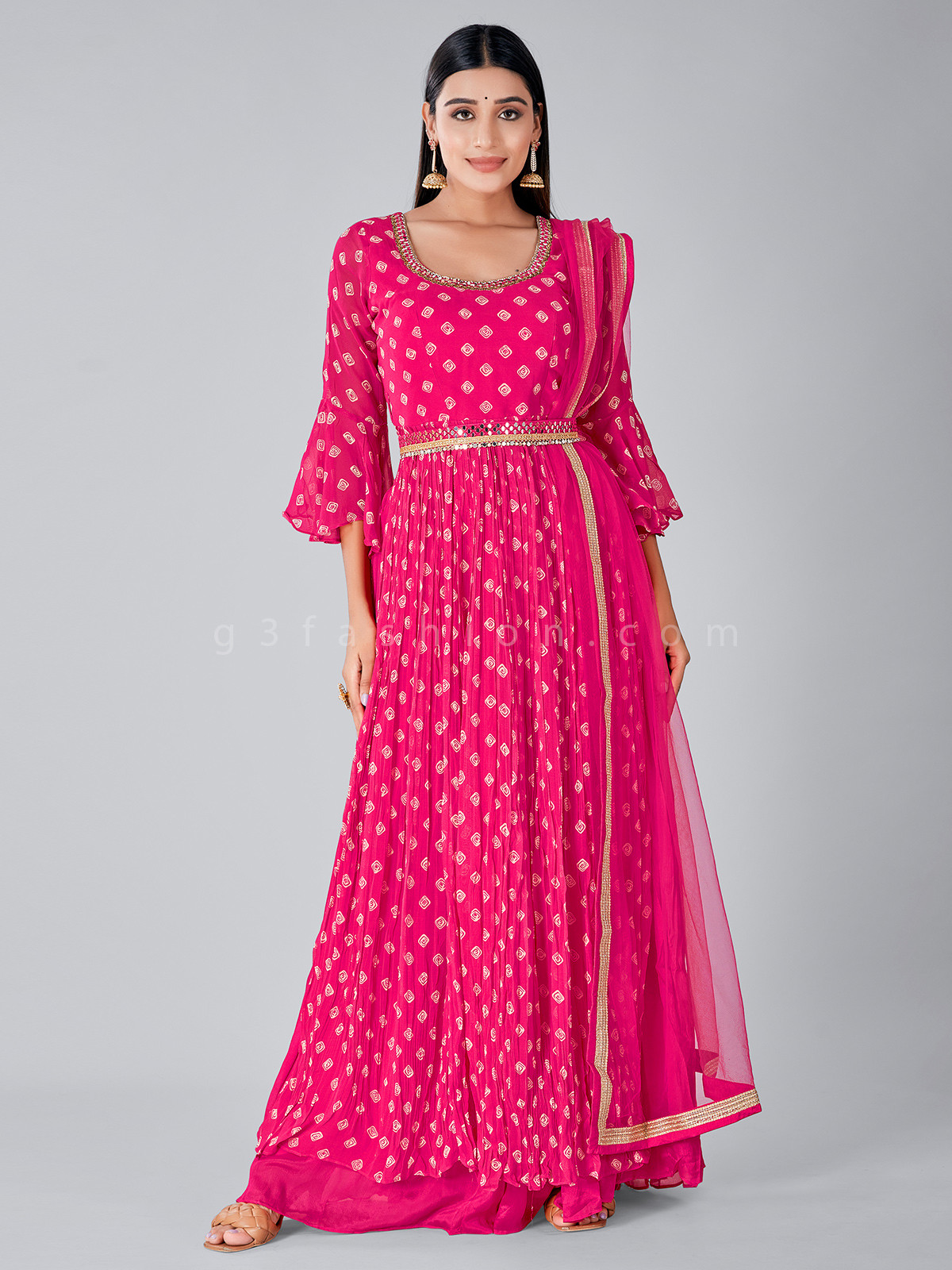 Magenta Anarkali Suit as dopamine dressing