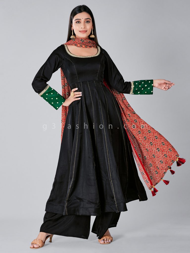 raw silk palazzo suit