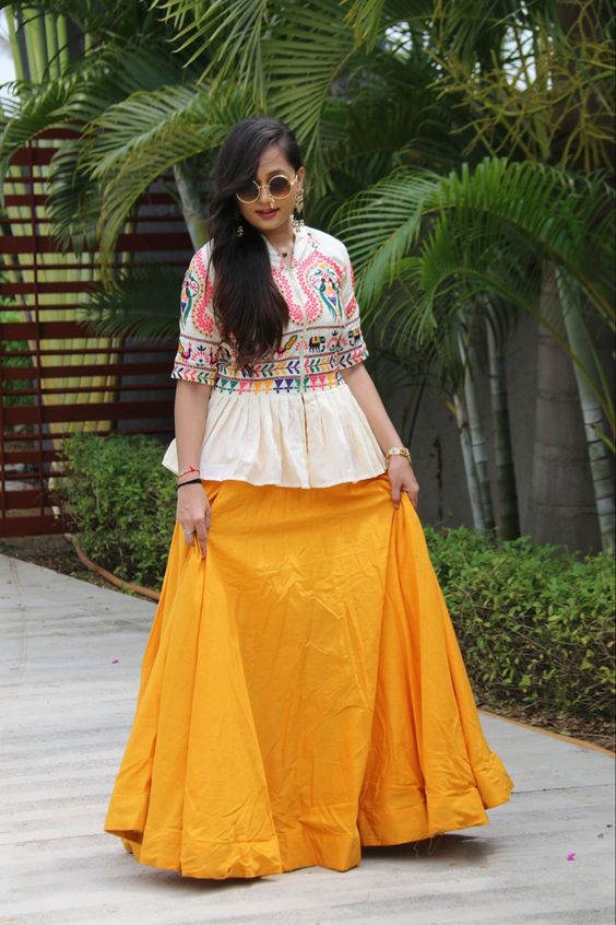 peplum lehenga