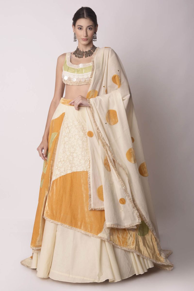 asymmetric lehenga