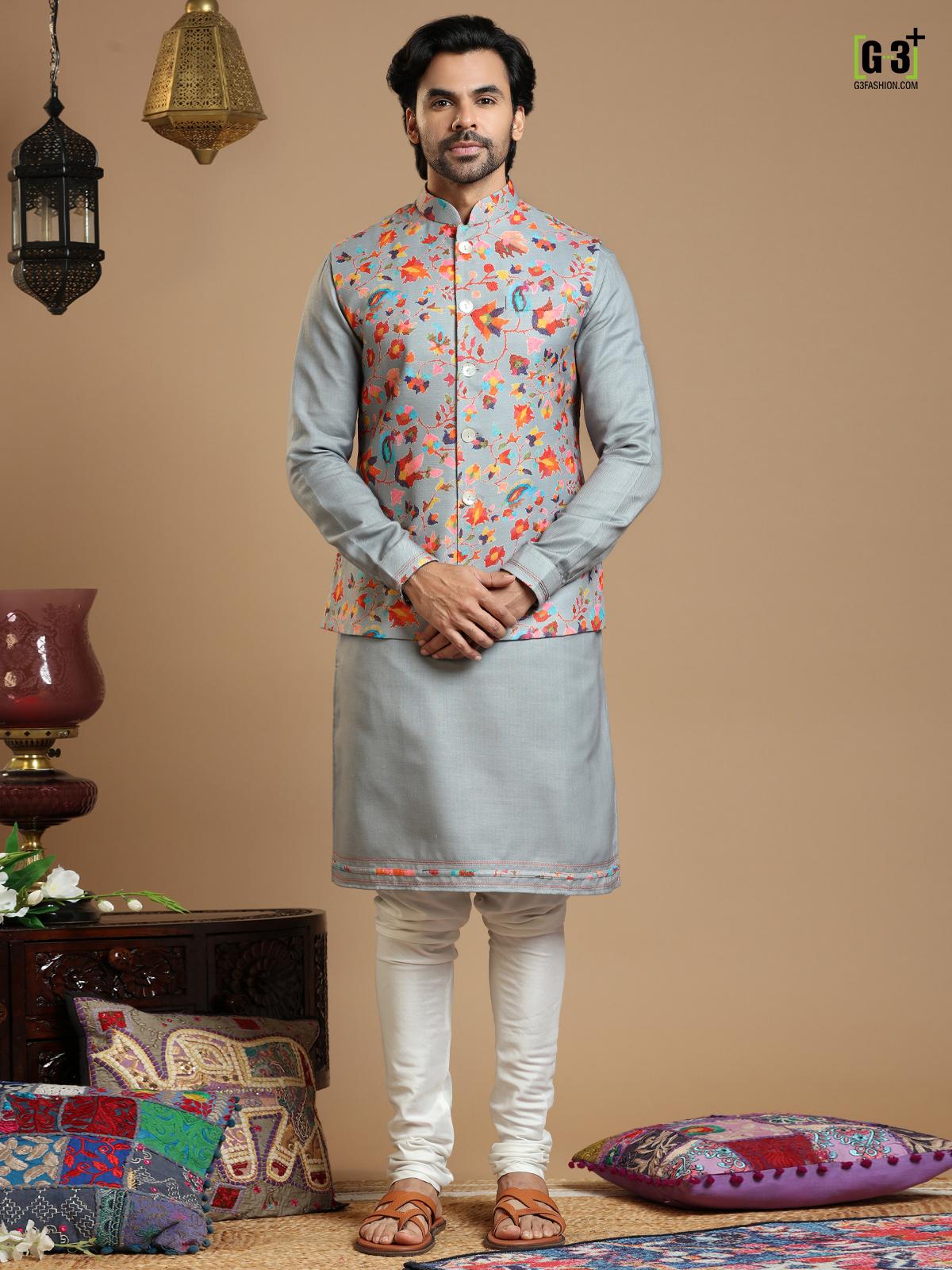 Pashmina waistcoat set for men