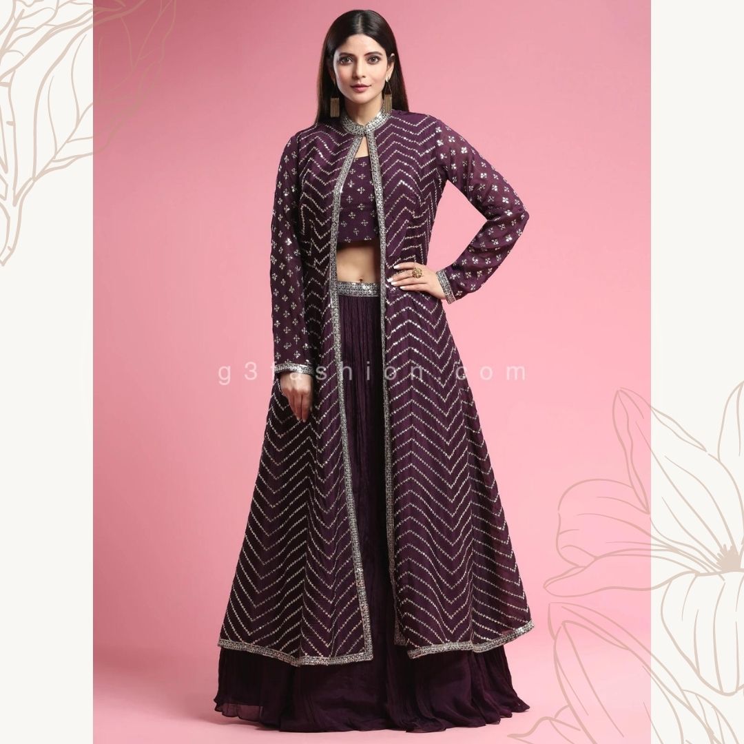 indo western lehenga