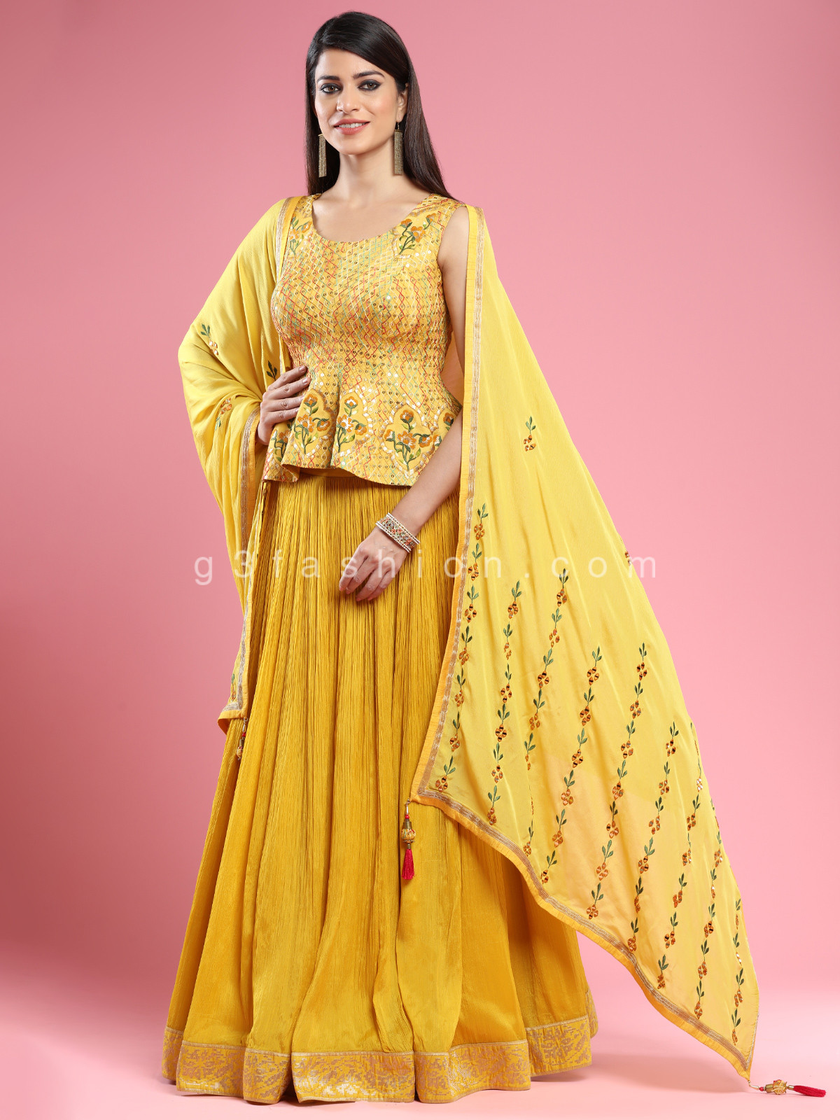 haldi lehenga