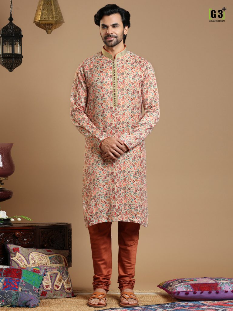 Floral kurta for men