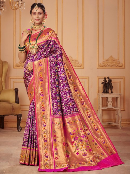 Rajkoti Patola Silk Sarees