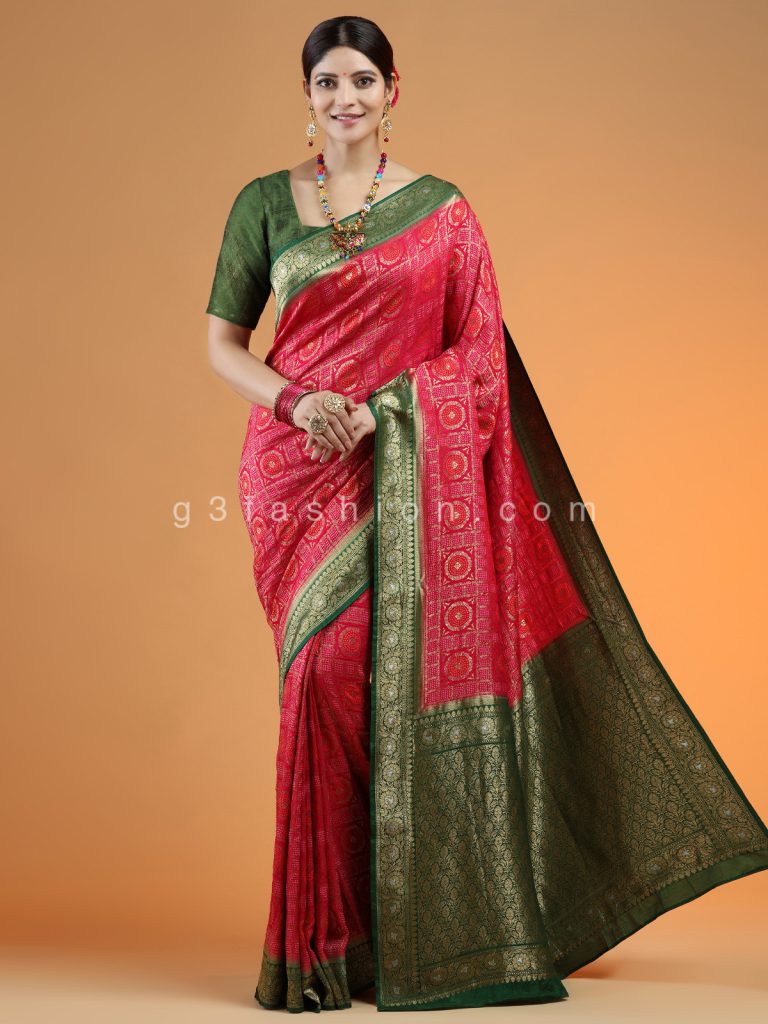 Gharchola Bandhani Sarees in Gajji Silk