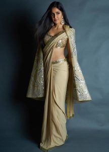 Draped Cape Saree Draping Indo Western Style