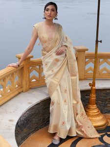 linen saree