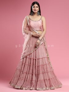 layered lehenga