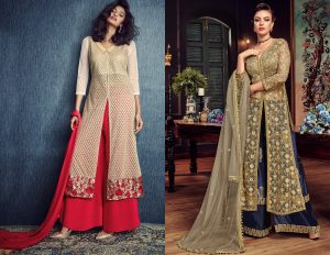 latest designer palazzo suit, top trends of palazzo suit, latest palazzo suit, styles of palazzo suit