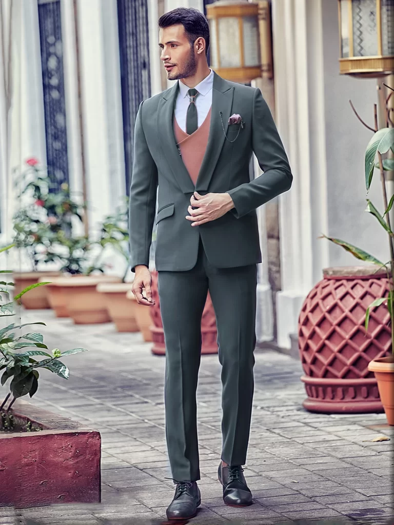 Peak Lapel Tuxedo Suit