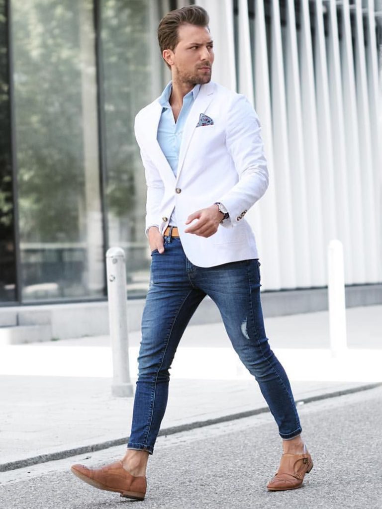 White Blazer with Jeans