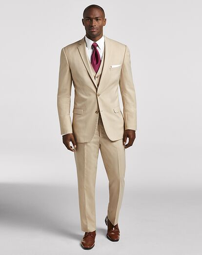 Earthy Tan Tuxedo Suits For Men