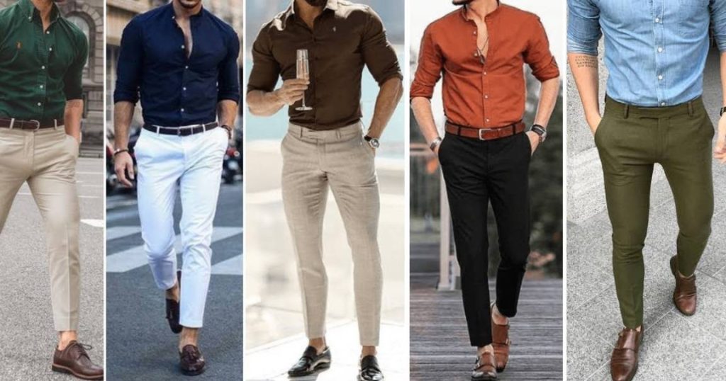 Stylish and innovative formal shirt and pants ensemble