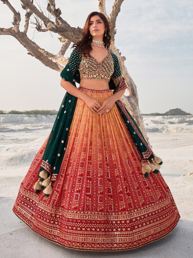 Sangeet and Cocktail Hour Lehenga Choli for Brides