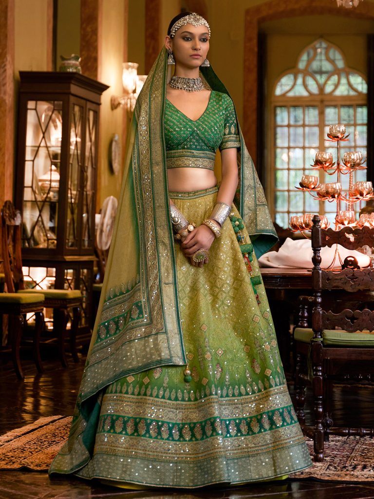 Mehendi Lehenga choli for Bride 2023