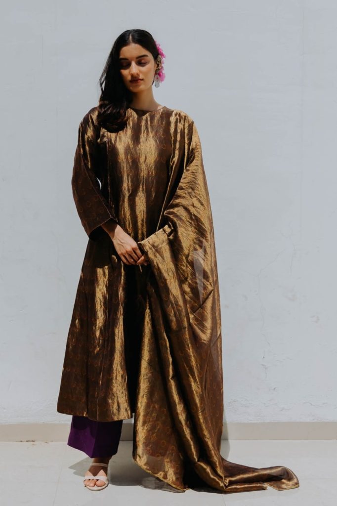 tissue silk salwar suit